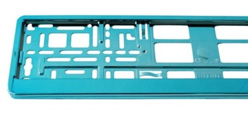 RAMKI POD TABLICE REJESTRACYJNA TURKUSOWE 2 SZTUKI