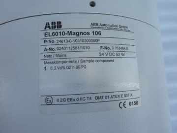 АНАЛИЗАТОР ГАЗОВ ABB EL6010, анализатор кислорода