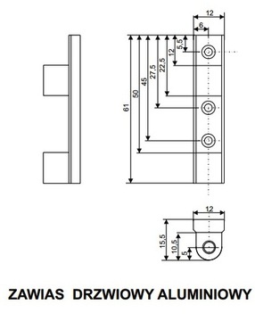 САМОЗАКРЫВАЮЩАЯСЯ металлическая петля для дверей ОРЕХ RAL