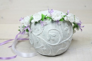 Венок для причастия БЕЛАЯ сирень винтаж первое причастие