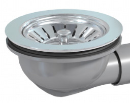 СИФОН НАСТЕННЫЙ РУКОВОДСТВЕННЫЙ 1 КОЛОКОЛЬЧИК ДЛЯ ГРАНИТНОЙ МОЙКИ