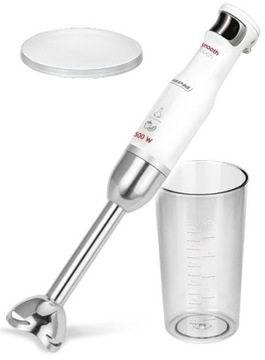 Blender RĘCZNY Elektryczny 500 W do koktajli BIAŁY