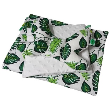 КОМПЛЕКТ 3В1 ДЛЯ КОЛЯСКИ, МИНКИ, ОДЕЯЛО-БАБОЧКА, ПОДУШКА