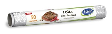 Folia aluminiowa w gwiazdki Stella 50 m
