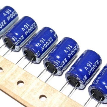 Kondensator 2200uF 16V 20% 85°C Yageo 12.5x21mm