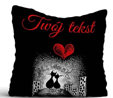 Poduszka Prezent na Walentynki MIŁOSNA WZORY