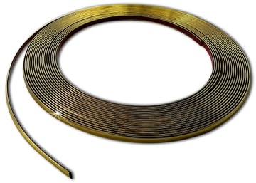 LISTWA - LISTWY CHROMOWE - Paczka 6 mm x 4m ZŁOTA