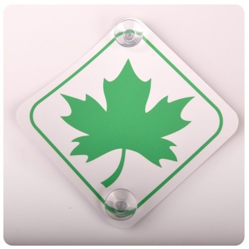2 x GREEN LEAF присоска для молодых водителей
