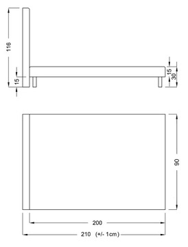 КРОВАТИ КРОВАТЬ С МЯГКОЙ ОБИВКОЙ LUXOR PREMIUM Z2 90x200