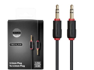 Kabel AUX Mały Jack 3,5mm Stereo 1,5m Techlink Jakość Sklep Warszawa