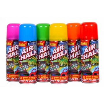 Kreda w sprayu 150 ml 6kol. spray kredowy zmywalna