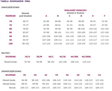 Strój kąpielowy FEBA F32A 712 95D/46D