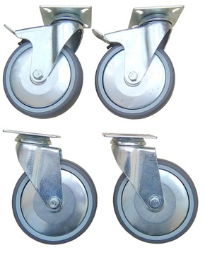 Koło Kółko koła 125 mm kółka hamulec zestaw 4 szt.