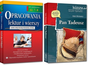 PAN TADEUSZ + OPRACOWANIA LEKTUR 7-8 / MICKIEWICZ
