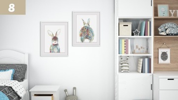 Кролик Тигр Слон Жираф Сова Енот Олень ХИТ А4