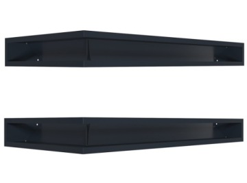 Решетка каминная угловая LUFT 80x40x9 2 шт графит