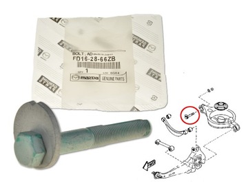 ŚRUBA MIMOŚRODOWA WAHACZA TYŁ FD16-28-66ZB MAZDA