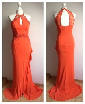 LIPSY sukienka koronkowa maxi długa suknia 36 S