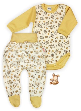 КОМПЛЕКТ Боди Длинный рукав + ПОЛУСПАЛЬНЫЙ Donkey BEIGE 68 KLEKLE