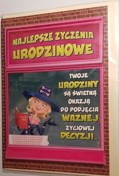 Kartki urodzinowe kartka urodzinowa WESOŁE Zabawna