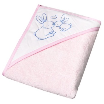 TEGA KR-005-104 Детская ванна 102 см LUX BUNNY со сливом розового цвета,