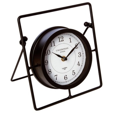 Zegar stojący metalowy czarny w stylu LOFT vintage