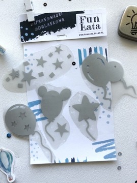 Zestaw, Odblaski, Naprasowanki, Balony, Fun Łata
