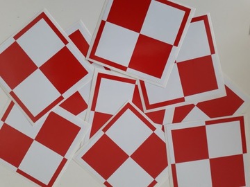 Наклейка АВИАЦИОННАЯ ДОСКА ПОЛЬША RP 10см DA11