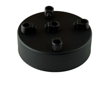 Podsufitka metalowa 5 otworów 100mm czarna
