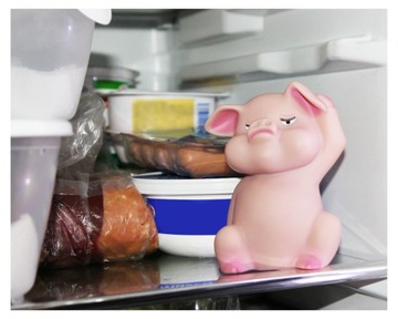 Хрумка Свинка на холодильник 11см с датчиком освещенности