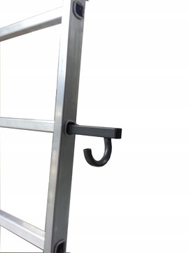 DRABINA ALUMINIOWA PRZYSTAWNA 1x5 DRABEST + HAK XL