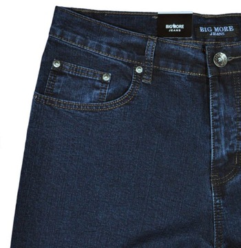 Spodnie męskie dżinsowe jeans Big More L32 pas 108 cm 42/32