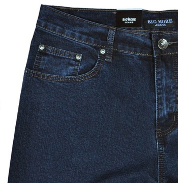 Spodnie męskie dżinsowe jeans Big More L36 pas 88 cm 35/36