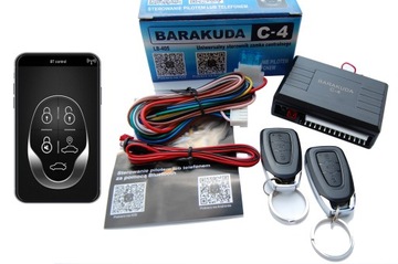 STEROWNIK ZAMKA CENTRAL BARAKUDA C-4 PILOTY SMARTFON BLUETOOTH,ANDROID/IOS