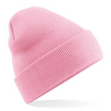 czapka beanie RÓŻOWA pastel goth punk odwijana