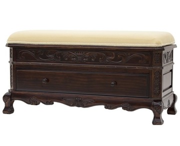 ŁAWKA rzeźbiona : ciemny brąz nr. 2265