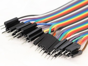Przewody MĘSKO-MĘSKIE 40SZT Kable Zworki ARDUINO