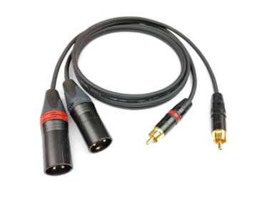Cordial Kabel 2x Xlr Samec Rca Neutrik 8 m