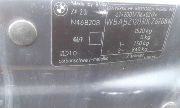 BMW E85 Z4 четвертьрама КУЗОВ КУЗОВ примерно