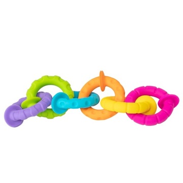 Прорезыватели PIPSQUIGZ RINGLETS BOBO SUCTION CUP RINGS soft INFANT цвет
