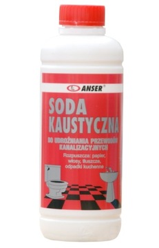 SODA KAUSTYCZNA 1KG wodorotlenek sodu do rur