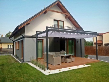 РИМСКИЕ СОЛНЕЧНЫЕ РОЛЛЕТНИЦЫ, СОЛНЕЧНЫЕ, ВОДОНЕПРОНИЦАЕМЫЕ, РАЗДВИЖНАЯ, ПОВОРОТНАЯ КРЫША, 3x5м