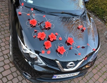 Dekoracja samochodu ozdoby na auto do ślubu A30
