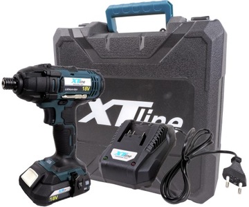 Zakrętarka wkrętarka akumulatorowa 18V 2Ah XT-line