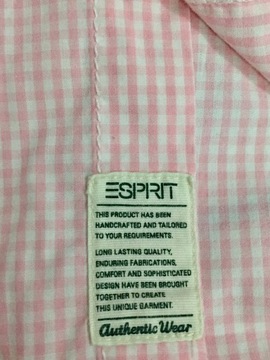 Koszula różowa w kratkę Esprit L *PW59*