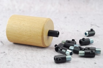 черный металл M10x1 оплетка кабель стопор DIY блок лампы