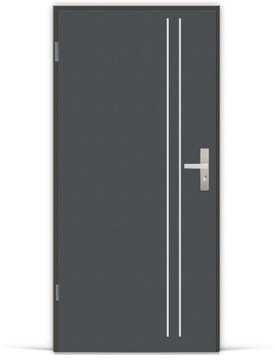 DRZWI WEJŚCIOWE TECHNICZNE OCIEPLANE ALU 2 70 L
