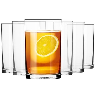 Базовые стаканы для чая KROSNO, 6 шт, 250 мл, прямые