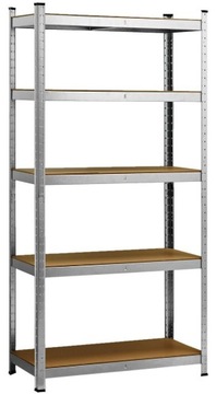 MAGAZYNOWY REGAŁ 180x90x40cm 5 PÓŁEK MDF 175kg