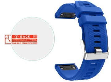 NIEBIESKI BLUE Pasek Garmin FENIX 5 + FOLIA GRATIS
